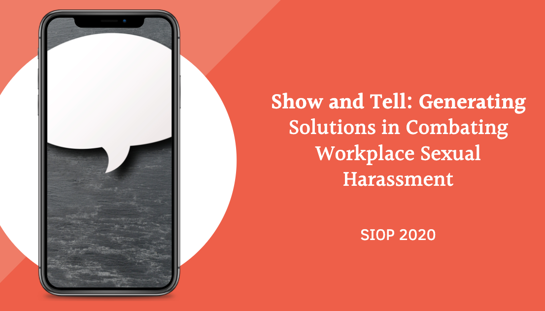 TrustIn at SIOP2020: Solutions in Combating Workplace Sexual Harassment